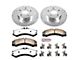 PowerStop Z36 Extreme Truck and Tow Brake Rotor and Pad Kit; Front (99-02 Jeep Grand Cherokee WJ w/ Akebono Calipers; 03-04 Jeep Grand Cherokee WJ)