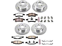 PowerStop Z36 Extreme Truck and Tow Brake Rotor and Pad Kit; Front and Rear (99-02 Jeep Grand Cherokee WJ w/ Teves Calipers)