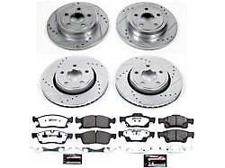 PowerStop Z36 Extreme Truck and Tow Brake Rotor and Pad Kit; Front and Rear (11-16 Jeep Grand Cherokee WK2 w/ Solid Rear Rotors, Excluding SRT & SRT8)