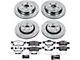 PowerStop Z36 Extreme Truck and Tow Brake Rotor and Pad Kit; Front and Rear (11-12 Jeep Grand Cherokee WK2 w/ Vented Rear Rotors, Excluding SRT8)