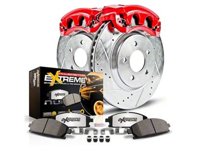 PowerStop Z36 Extreme Truck and Tow 5-Lug Brake Rotor, Pad and Caliper Kit; Front (15-18 Jeep Renegade BU)