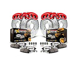 PowerStop Z36 Extreme Truck and Tow 5-Lug Brake Rotor, Pad and Caliper Kit; Front and Rear (15-18 Jeep Renegade BU)