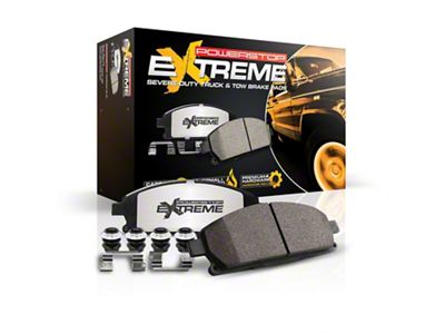 PowerStop Z36 Extreme Truck and Tow Carbon-Fiber Ceramic Brake Pads; Front Pair (15-23 Jeep Renegade BU)