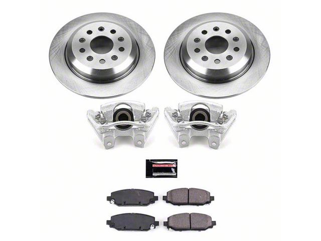 PowerStop Z17 Evolution Plus Brake Rotor, Pad and Caliper Kit; Rear (18-24 Jeep Wrangler JL Rubicon, Sahara, Excluding 4xe & Rubicon 392)