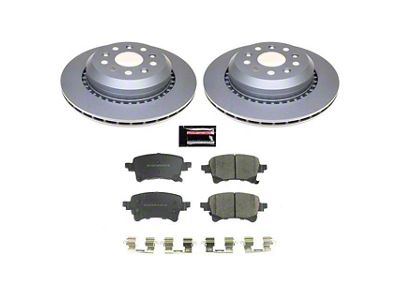 PowerStop Z17 Evolution Plus Brake Rotor and Pad Kit; Rear (21-24 Jeep Wrangler JL 4xe, Rubicon 392)