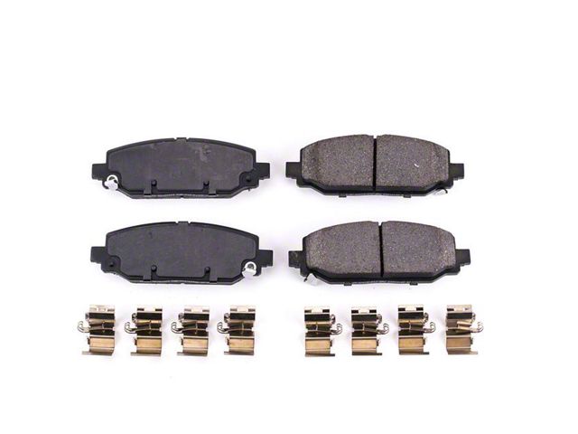 PowerStop Z17 Evolution Plus Clean Ride Ceramic Brake Pads; Rear Pair (18-24 Jeep Wrangler JL Rubicon, Sahara, Excluding 4xe & Rubicon 392)