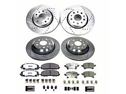 PowerStop Z36 Extreme Truck and Tow Brake Rotor and Pad Kit; Front and Rear (21-24 Jeep Wrangler JL 4xe, Rubicon 392)