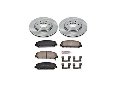 PowerStop OE Replacement 6-Lug Brake Rotor and Pad Kit; Front (08-10 Titan)