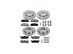 PowerStop OE Replacement 6-Lug Brake Rotor and Pad Kit; Front and Rear (11-15 Titan)