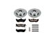 PowerStop OE Replacement 6-Lug Brake Rotor and Pad Kit; Rear (04-15 Titan)