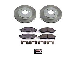 PowerStop Semi-Coated 6-Lug Brake Rotor and Pad Kit; Front (04-3/05 Titan)