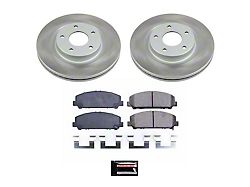 PowerStop Semi-Coated 6-Lug Brake Rotor and Pad Kit; Front (08-10 Titan)