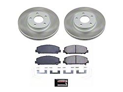 PowerStop Semi-Coated 6-Lug Brake Rotor and Pad Kit; Front (11-24 Titan)