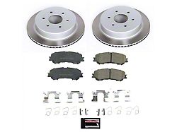 PowerStop Semi-Coated 6-Lug Brake Rotor and Pad Kit; Rear (17-24 Titan)