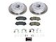 PowerStop Semi-Coated 6-Lug Brake Rotor and Pad Kit; Rear (17-24 Titan)