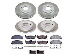 PowerStop Semi-Coated 6-Lug Brake Rotor and Pad Kit; Front and Rear (11-15 Titan)