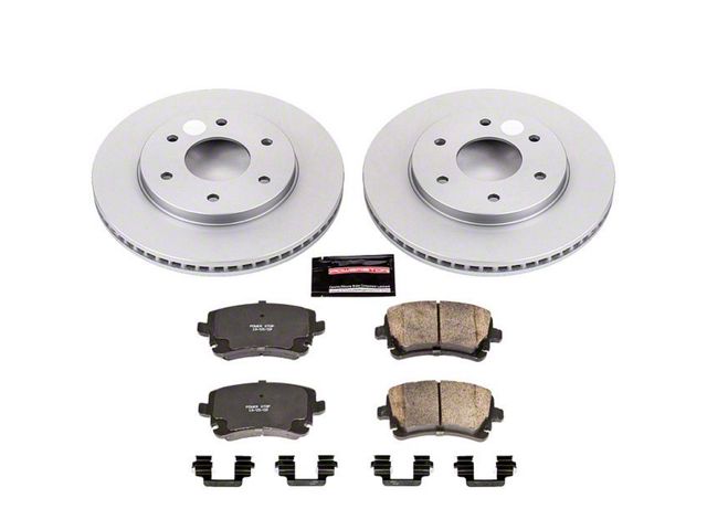 PowerStop Z17 Evolution Plus 6-Lug Brake Rotor and Pad Kit; Front (04-3/05 Titan)