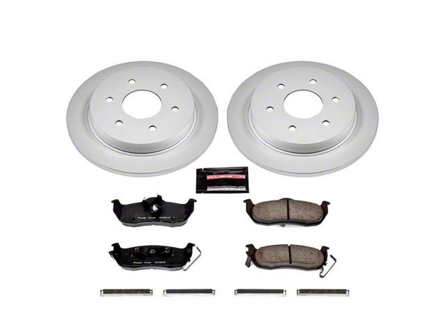 PowerStop Z17 Evolution Plus 6-Lug Brake Rotor and Pad Kit; Rear (04-15 Titan)