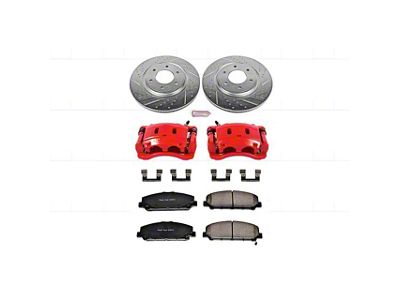 PowerStop Z23 Evolution Sport 6-Lug Brake Rotor, Pad and Caliper Kit; Front (08-10 Titan)