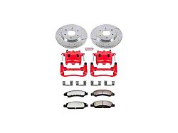 PowerStop Z36 Extreme Truck and Tow 6-Lug Brake Rotor, Pad and Caliper Kit; Front (3/05-07 Titan)