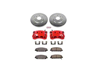 PowerStop Z36 Extreme Truck and Tow 6-Lug Brake Rotor, Pad and Caliper Kit; Front (08-10 Titan)