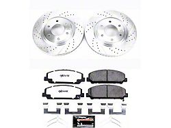 PowerStop Z36 Extreme Truck and Tow 6-Lug Brake Rotor and Pad Kit; Front (11-24 Titan)