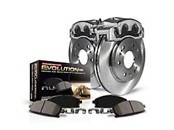 PowerStop OE Replacement 6-Lug Brake Rotor, Pad and Caliper Kit; Front (16-24 Titan XD)