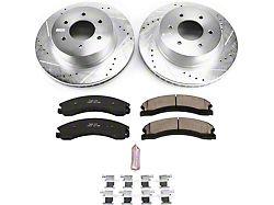 PowerStop Z23 Evolution Sport 6-Lug Brake Rotor and Pad Kit; Front (16-24 Titan XD)