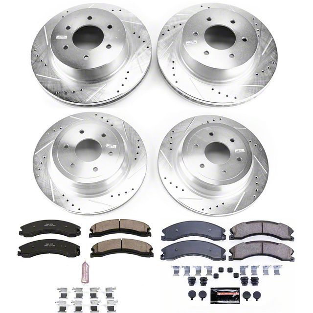 Powerstop Titan Xd Z Evolution Sport Lug Brake Rotor And Pad Kit Front And Rear K