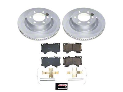 PowerStop Z17 Evolution Plus 6-Lug Brake Rotor Kit; Front (22-25 Tundra)