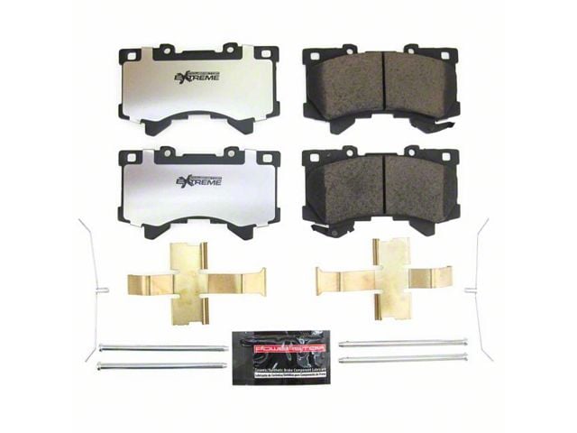 PowerStop Z36 Extreme Truck and Tow Carbon-Fiber Ceramic Brake Pads; Front Pair (22-24 Tundra)