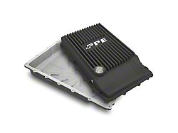 PPE Heavy-Duty Cast Aluminum Transmission Pan; Black (21-25 Bronco w/ 10R80 Transmission)