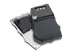 PPE Heavy-Duty Cast Aluminum Deep Transmission Pan; Brushed (20-25 3.0L EcoDiesel Jeep Gladiator JT w/ Automatic Transmission)