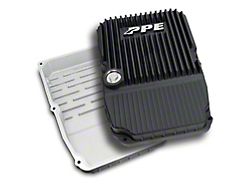 PPE Heavy-Duty Cast Aluminum Transmission Pan; Black (05-13 Jeep Grand Cherokee WK & WK2 w/o 8HP70 Transmission)