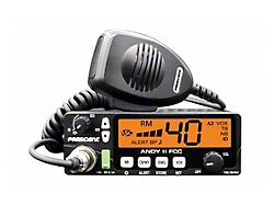 President Electronics Compact 40-Channel Mobile AM CB Radio with Weather and PA (Universal; Some Adaptation May Be Required)