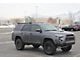 Prinsu 3/4 Roof Rack with LP4 Light Pod Cutout Wind Deflector; Black (10-24 4Runner)