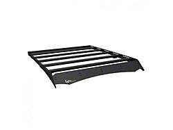 Prinsu Roof Rack with Standard Wind Deflector; Black (05-21 Frontier Crew Cab)