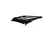 Prinsu Habitat Roof Rack with 40-Inch LED Light Bar Cutout Wind Deflector; Black (05-23 Tacoma Access Cab, Double Cab)