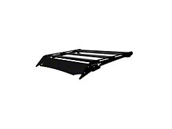 Prinsu Habitat Roof Rack with Standard Wind Deflector; Black (05-23 Tacoma Access Cab, Double Cab)