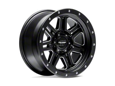 Pro Comp Wheels Apex Satin Black Milled 6-Lug Wheel; 17x9; -6mm Offset (03-09 4Runner)