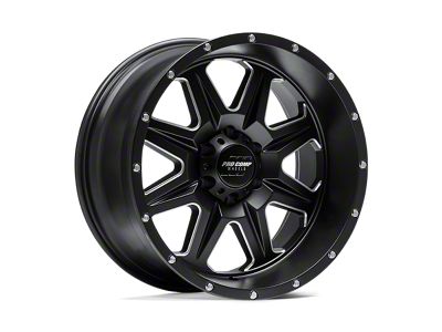 Pro Comp Wheels Recon Satin Black Milled 6-Lug Wheel; 17x9; -6mm Offset (03-09 4Runner)