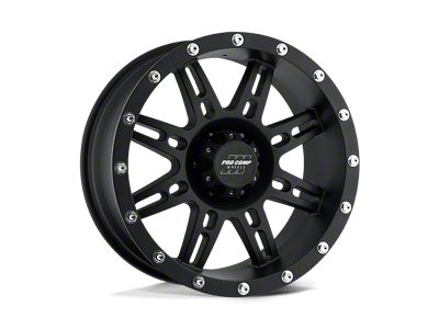 Pro Comp Wheels Stryker Flat Black 6-Lug Wheel; 17x9; -6mm Offset (03-09 4Runner)