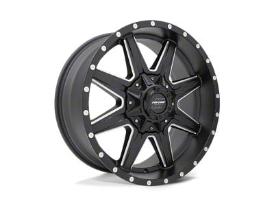 Pro Comp Wheels Quick 8 Satin Black Milled 6-Lug Wheel; 20x9; 0mm Offset (04-15 Titan)