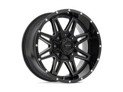 Pro Comp Wheels Blockade Gloss Black Milled 5-Lug Wheel; 20x9.5; -6mm Offset (07-13 Tundra)