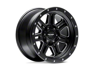 Pro Comp Wheels Apex Satin Black Milled 6-Lug Wheel; 17x9; -6mm Offset (16-23 Tacoma)