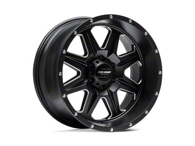 Pro Comp Wheels Recon Satin Black Milled 6-Lug Wheel; 17x9; -6mm Offset (16-23 Tacoma)