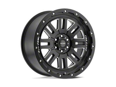 Pro Comp Wheels Cognos Satin Black Milled Wheel; 17x9; -6mm Offset (99-04 Jeep Grand Cherokee WJ)