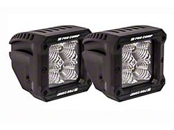Pro Comp 2x2 Square S4 GEN3 LED Lights; Flood Beam (Universal; Some Adaptation May Be Required)