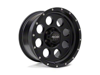 Pro Comp Wheels Proxy Satin Black Wheel; 17x9; -6mm Offset (07-18 Jeep Wrangler JK)