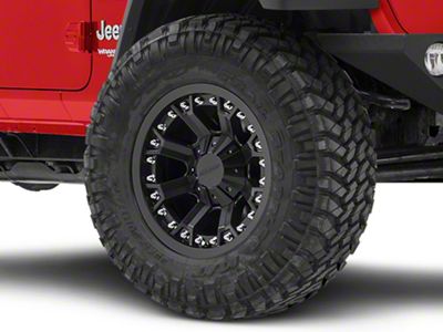 Pro Comp Wheels 33 Series Grid Matte Black Wheel; 17x9 (18-24 Jeep Wrangler JL)